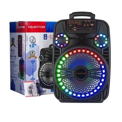 Coluna Recarregável Portátil Ailiang Kolav-F1208 12" Preto Coluna Recarregável Portátil Ailiang Kolav-F1208 12" Preto